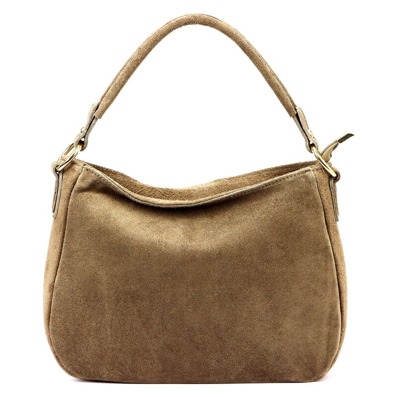 Kabelka z broušené kůže Luka 24-085 GOLD mokka
