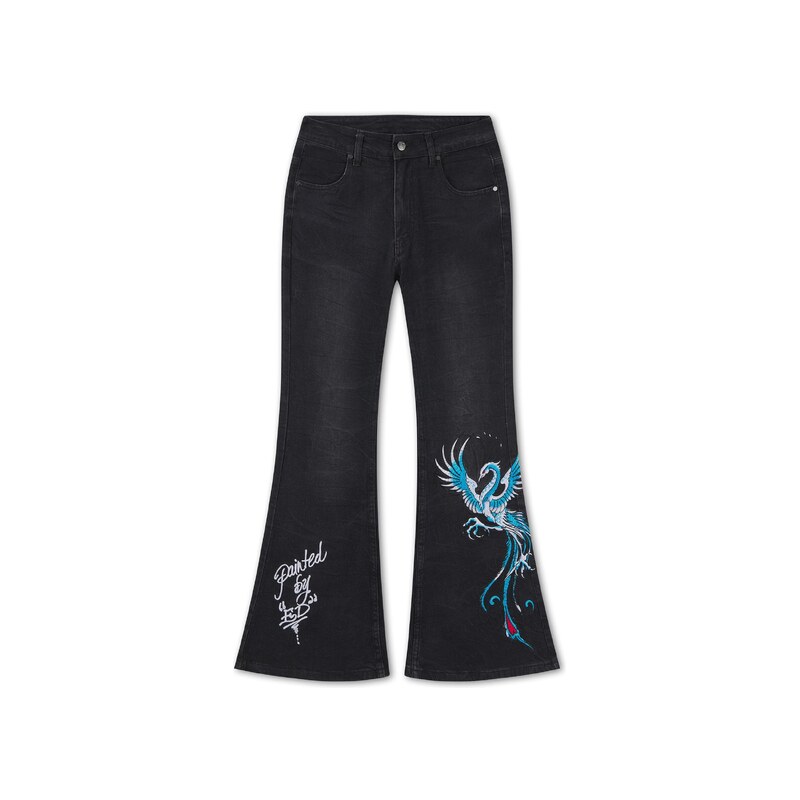 Ed Hardy Džíny Rising Phoenix černá