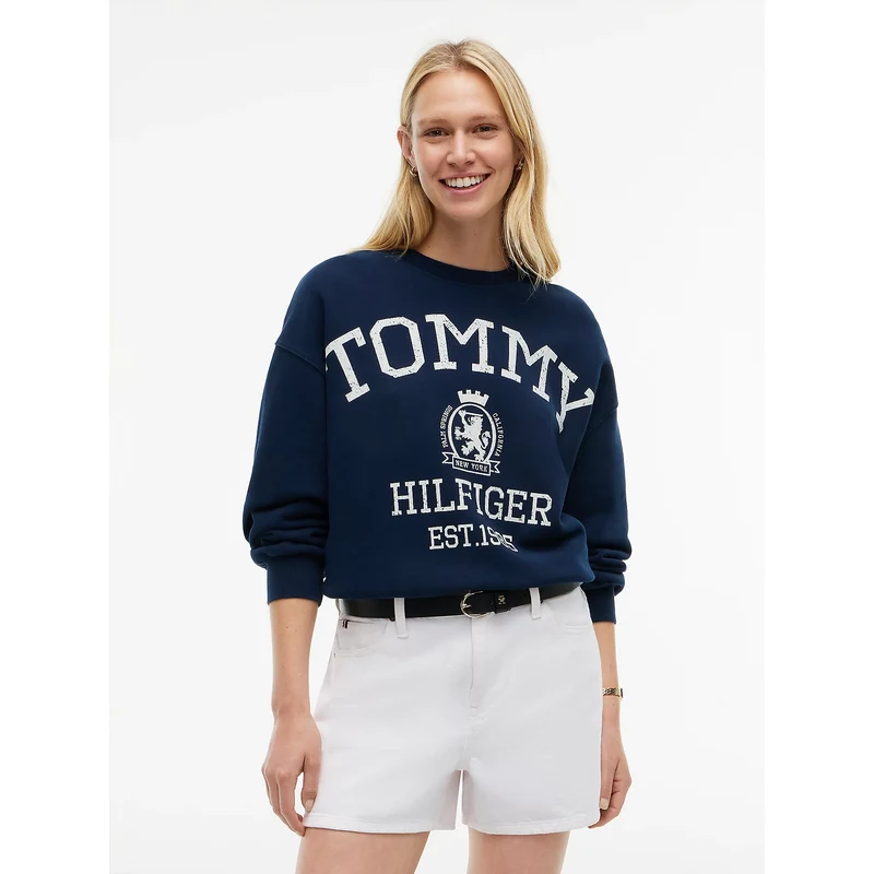 Tommy Hilfiger dámská tmavě modrá mikina