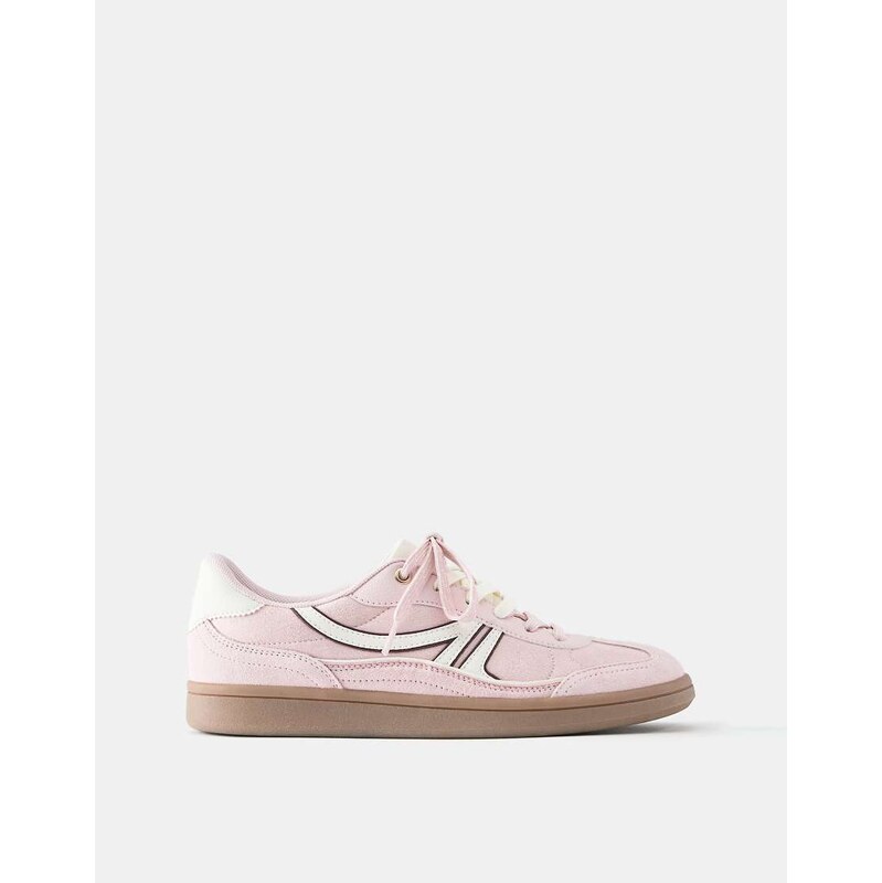 Pull&Bear Retro trainers in pink
