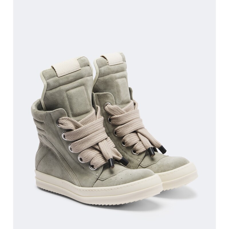 Rick Owens Geobasket suede high-top sneakers