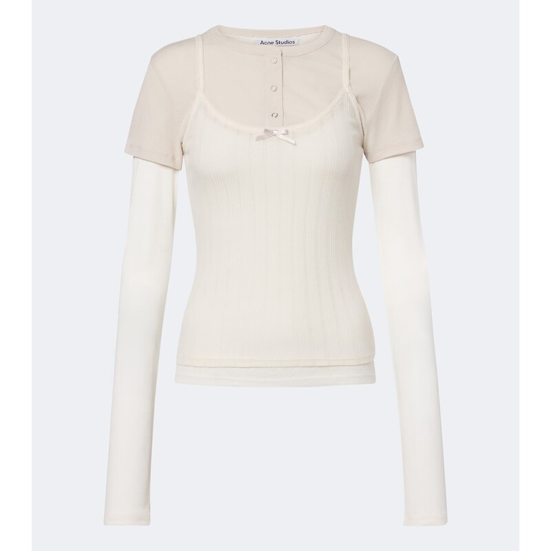 Acne Studios Layered jersey top