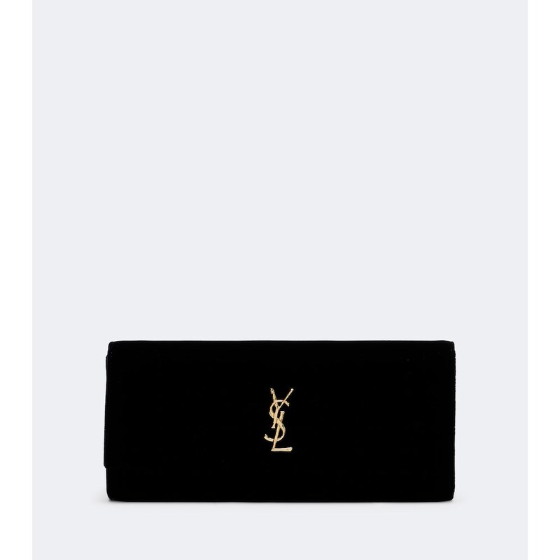 Saint Laurent Cassandre velvet clutch