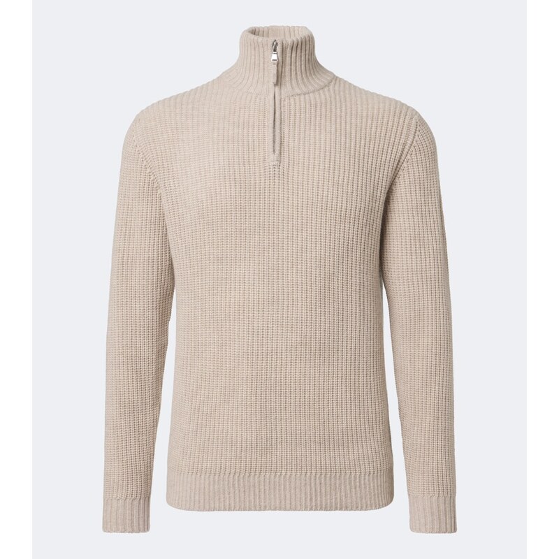 Allude Wool and cashmere half-zip sweater