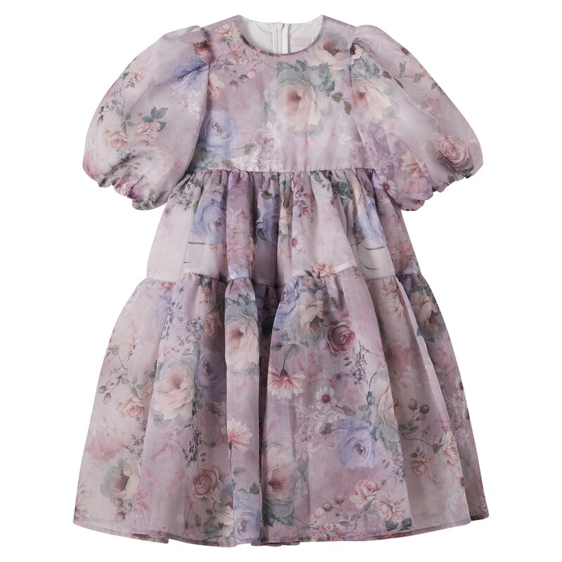 Petite Amalie Floral organza dress