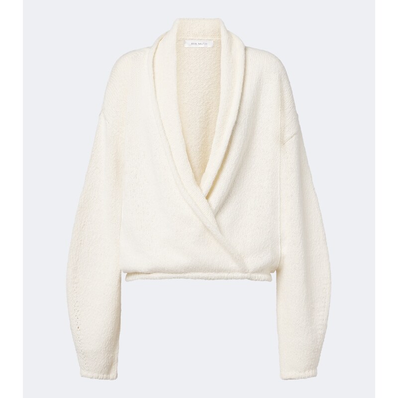 Aya Muse Kena cotton wrap top