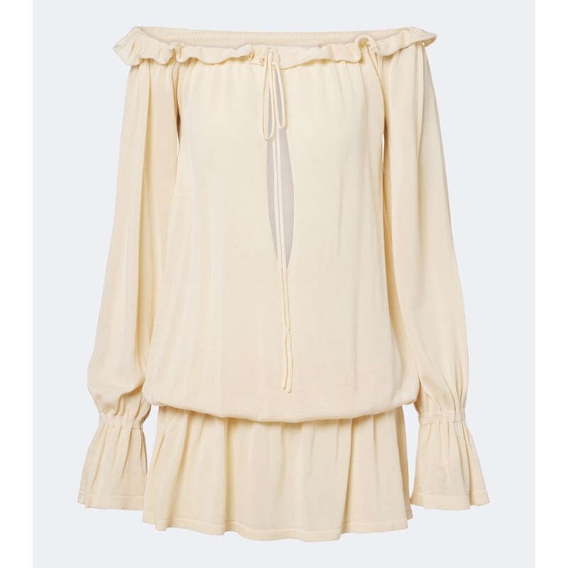 Aya Muse Cryo ruffled minidress