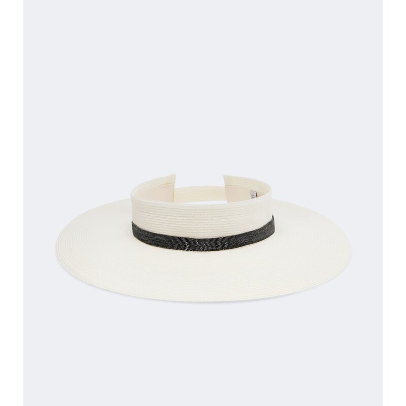 Dámská pokrývka hlavy Brunello Cucinelli v designu Monili visor