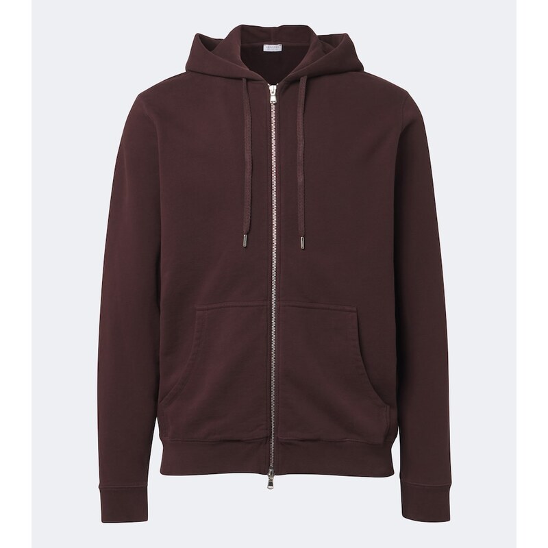 Sunspel Loopback cotton hoodie