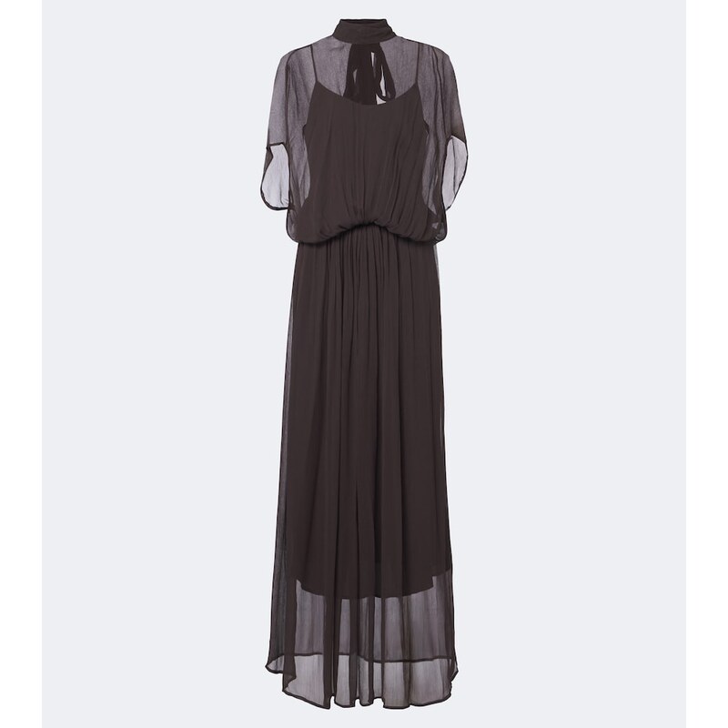 Staud Viviana sheer maxi dress