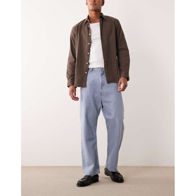 Jack & Jones Alex baggy jeans in light blue wash