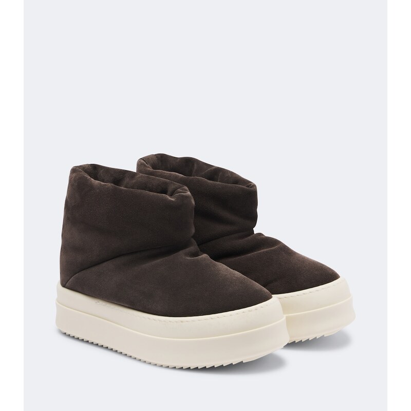 Rick Owens Mega Bumper suede ankle boots