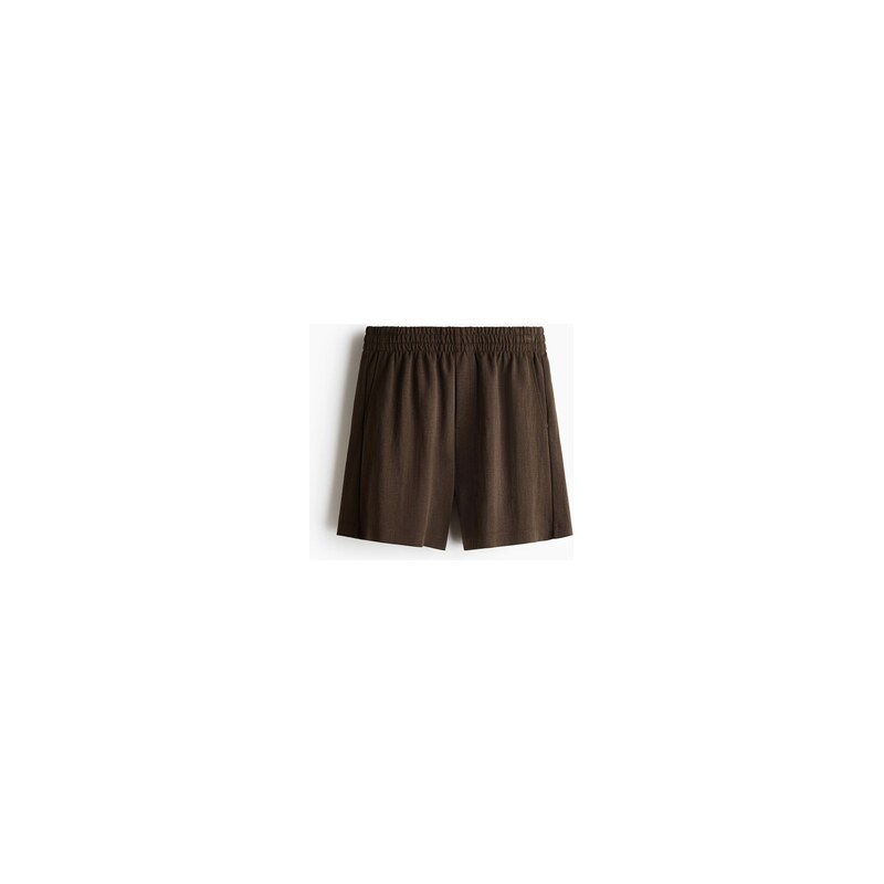H&M - Šortkys interlockem Relaxed Fit - Tmavě Zelená Khaki
