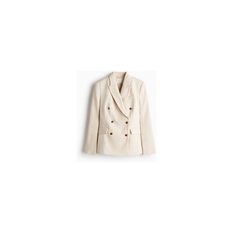 H&M - Dvouřadové sako - Světle Béžová