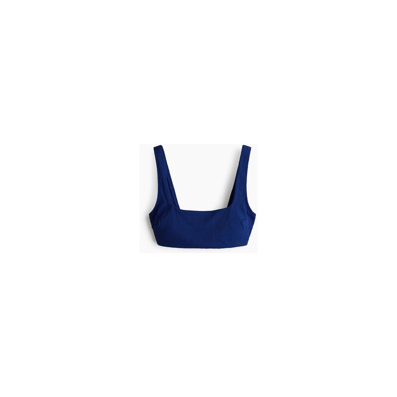 H&M - Vyztužená bikinová podprsenka - Tmavomodrá