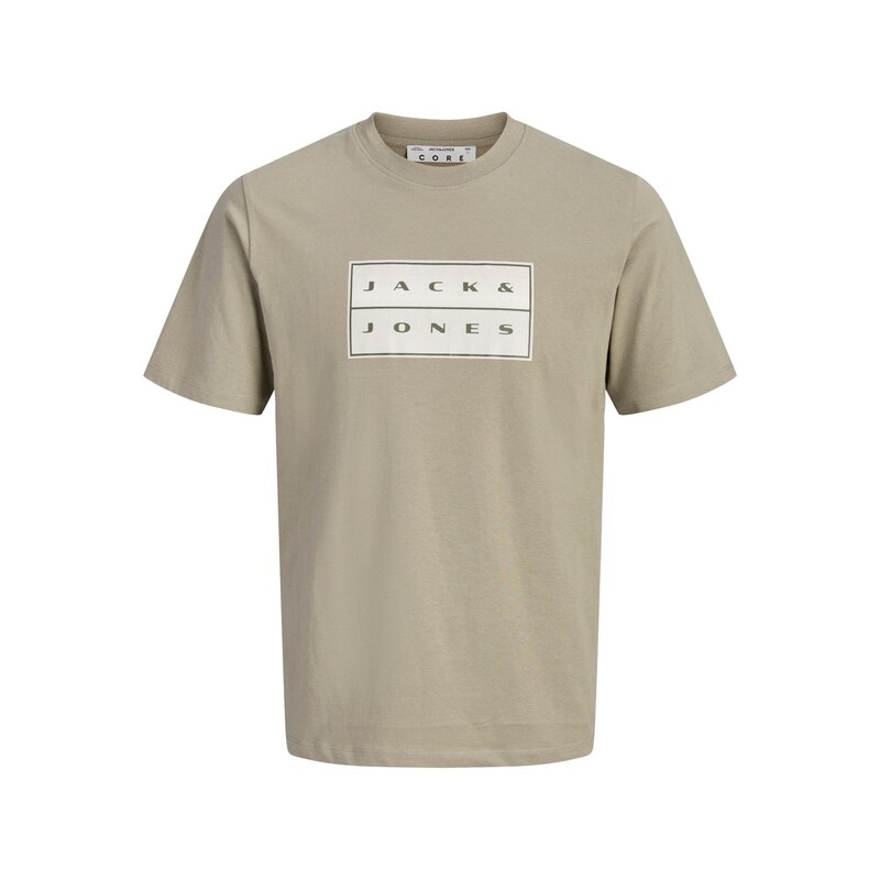 JACK & JONES Tričko JCOFusion režná / bílá