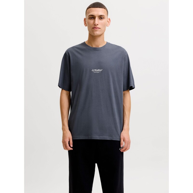 JACK & JONES Tričko JJESoho béžová / tmavě šedá / tmavě zelená