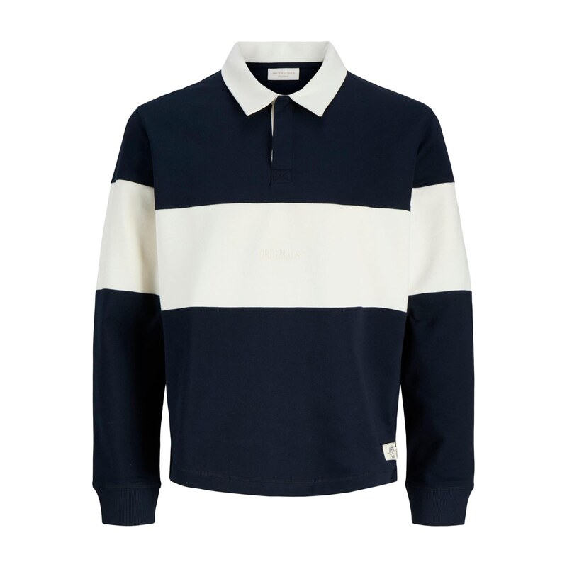 Jack & Jones Junior Mikina JORFREDERIKSBERG marine modrá / bílá