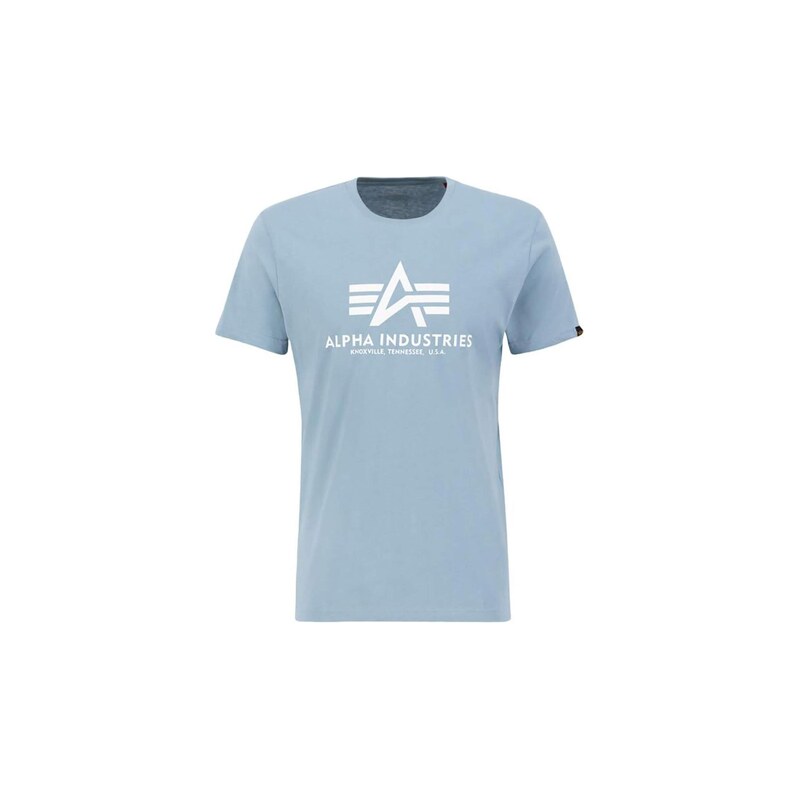 ALPHA INDUSTRIES Tričko Basic Logo nebeská modř