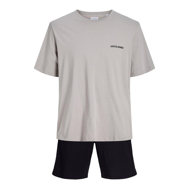 JACK & JONES Pyžamo krátké JACEverest šedá / černá