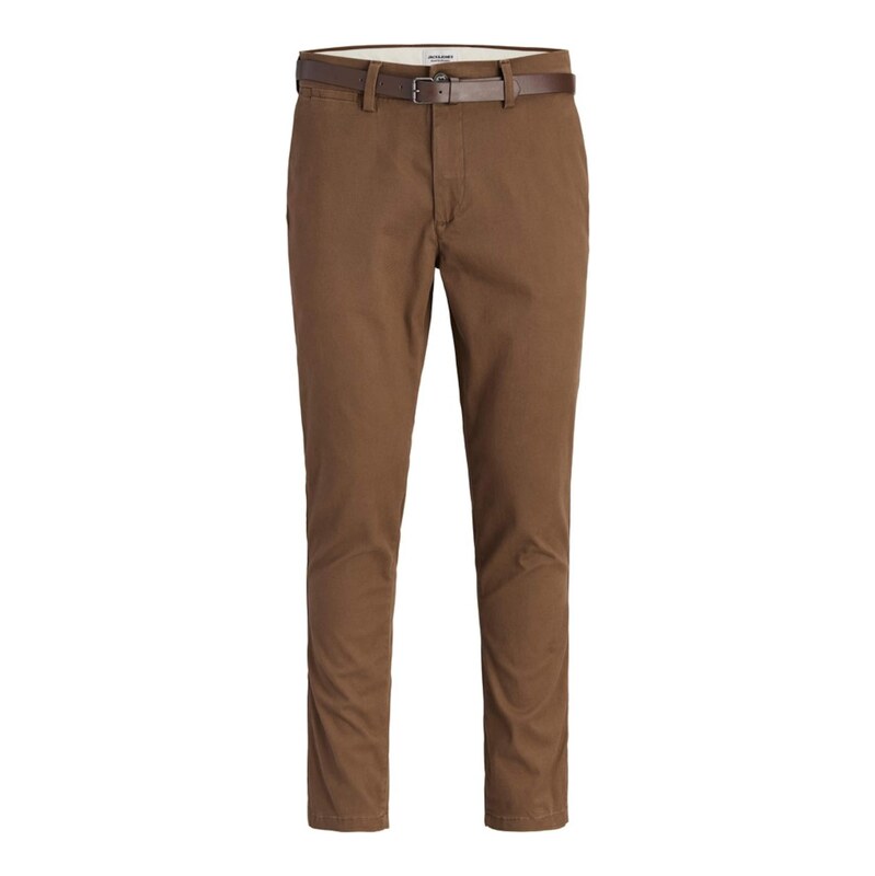 JACK & JONES Chino kalhoty JPSTMARCO ADAM hnědá