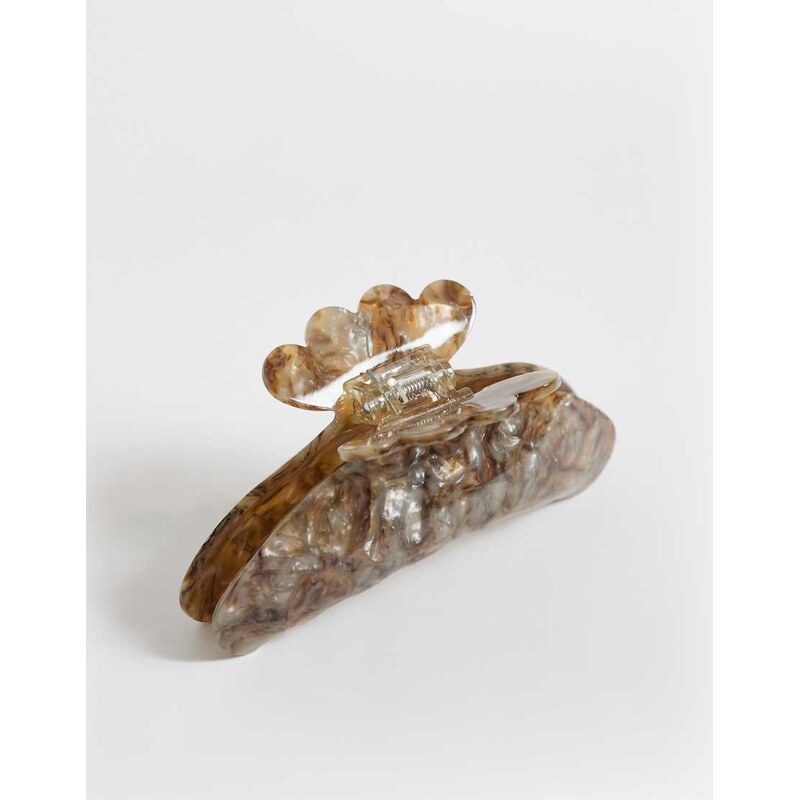 Sui Ava helle terra big hair claw in light brown