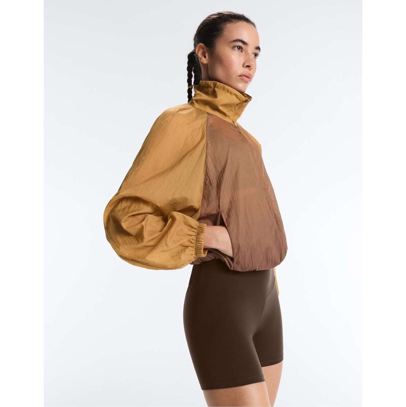 OYSHO Ombré track jacket in brown