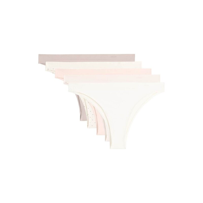 OYSHO 5 seamless soft-touch brazilian briefs in mink-Brown