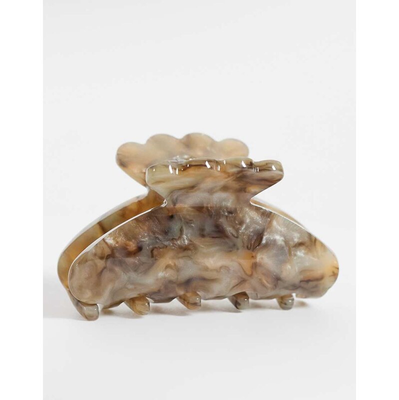 Sui Ava helle terra mini hair claw in light brown