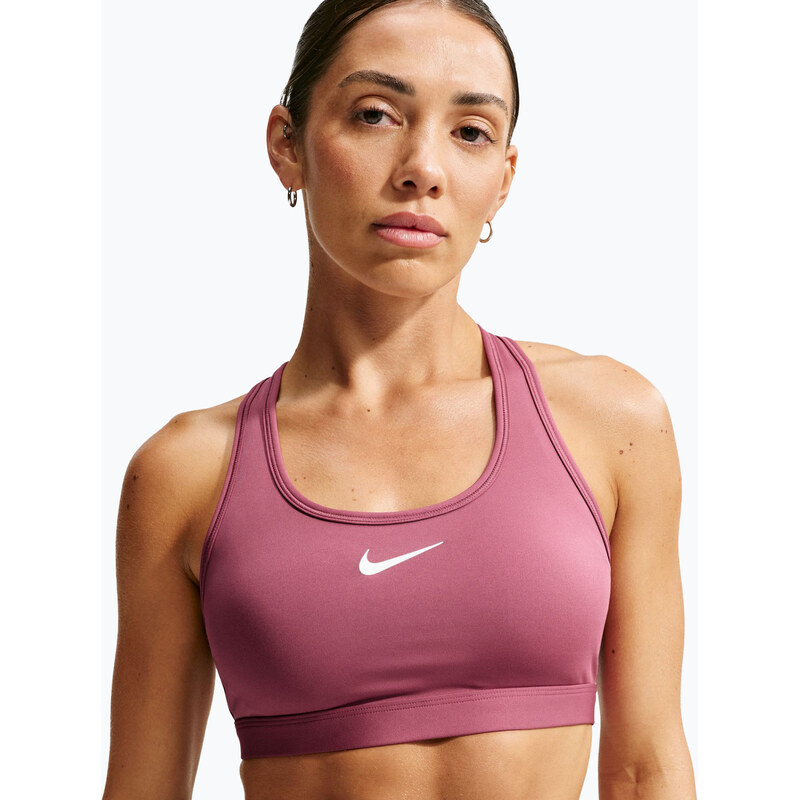 Sportovní podprsenka Nike Swoosh pink smoke/white