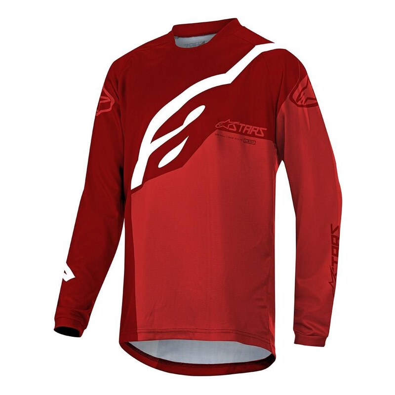 Alpinestars Racer dětský dres dlouhý rukáv Burgundy Bright/Red