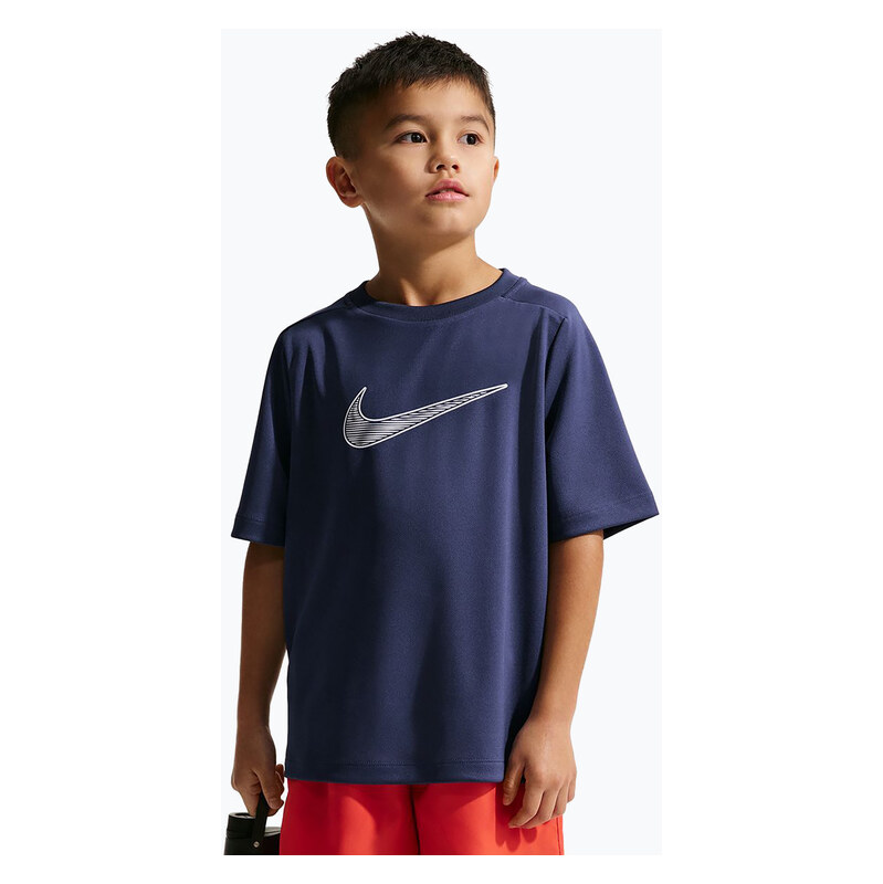 Dětské tričko Nike Multi Dri-Fit midnight navy/white