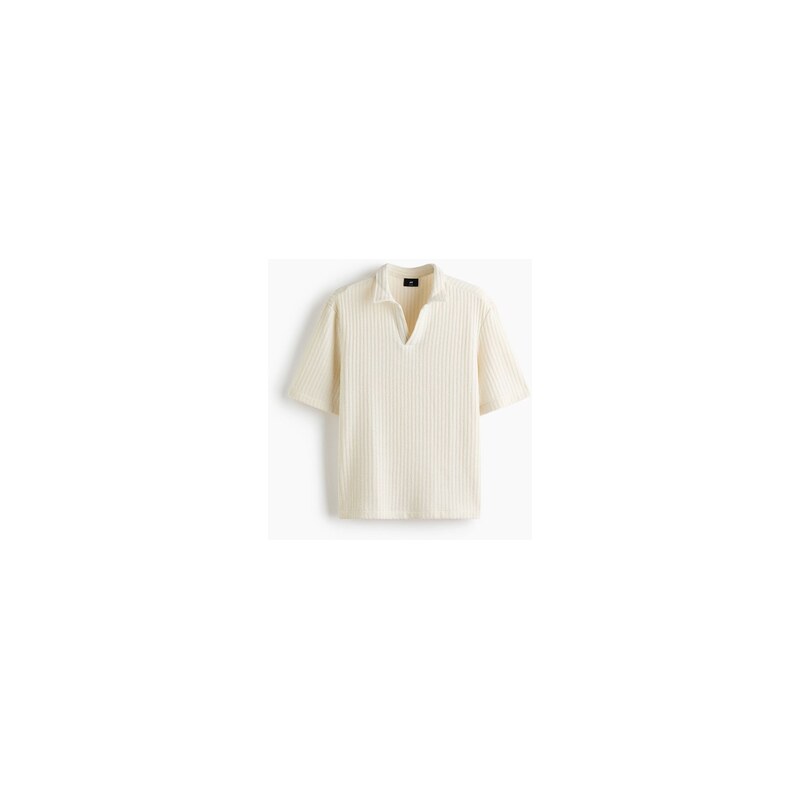H&M - Tops límečkem Relaxed Fit - Krémová