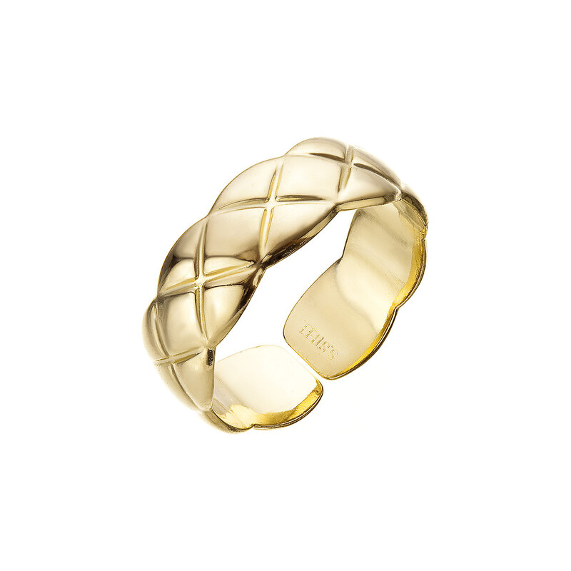 Pozlacený prsten diamantový design 45003.1