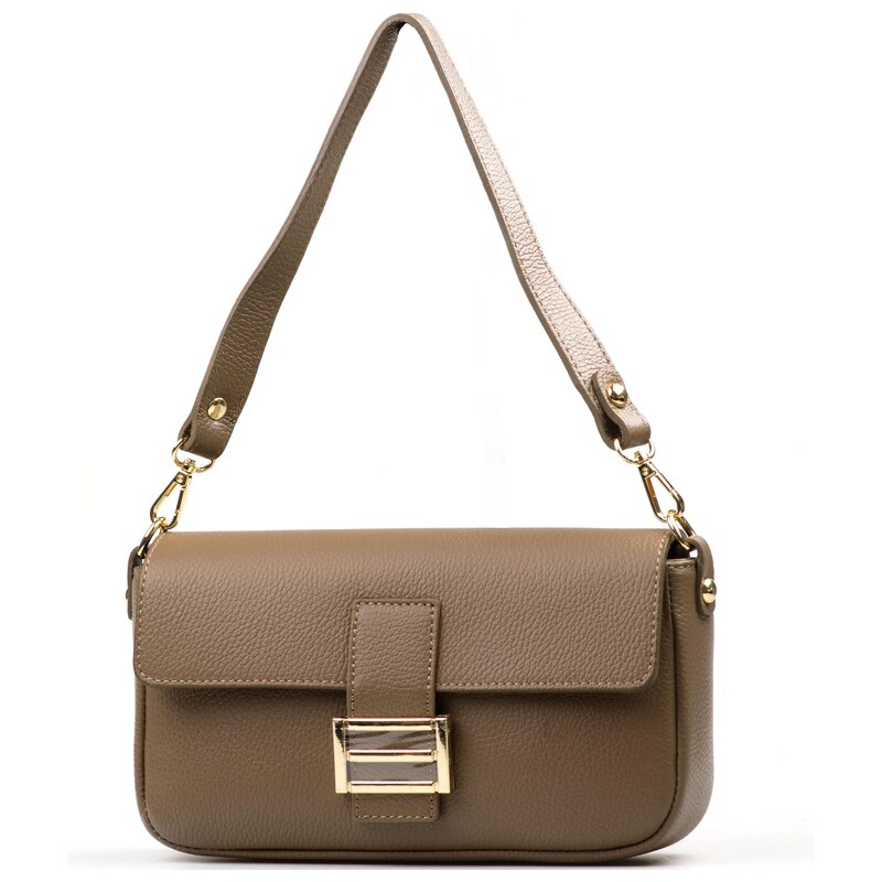 Blaire Kožená crossbody kabelka Diana fango
