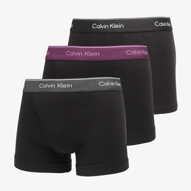 Trenky Calvin Klein Trunk 3-Pack Purple L