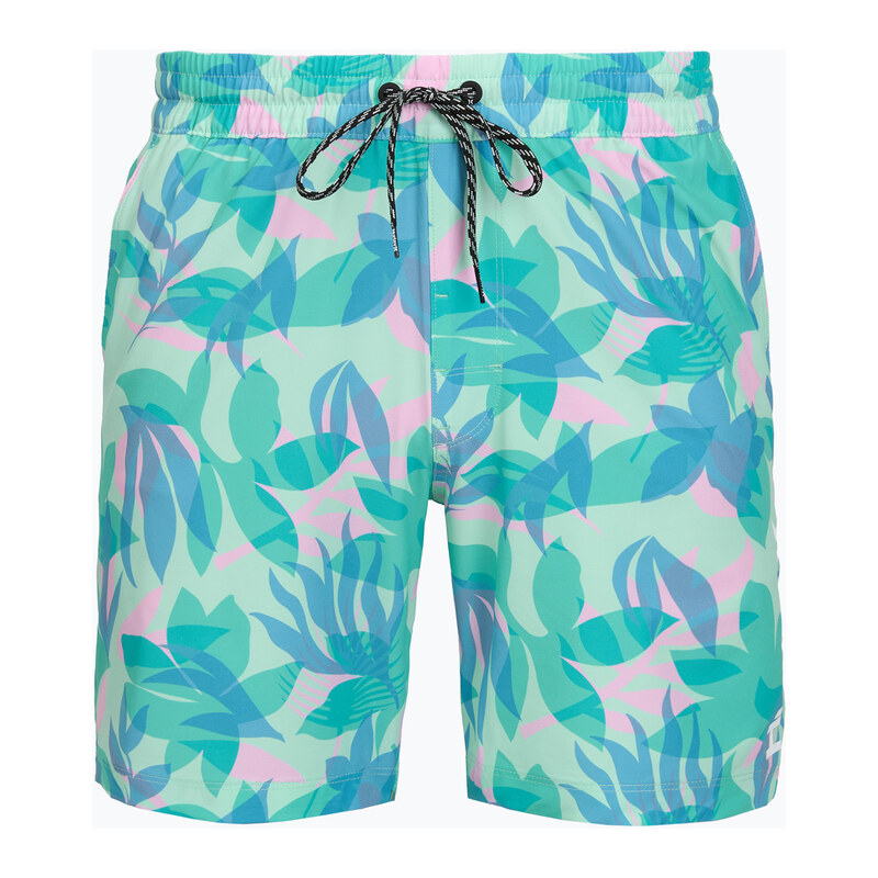 Pánské koupací šortky Hurley Aticama Volley Swim Short Blue/Aqua