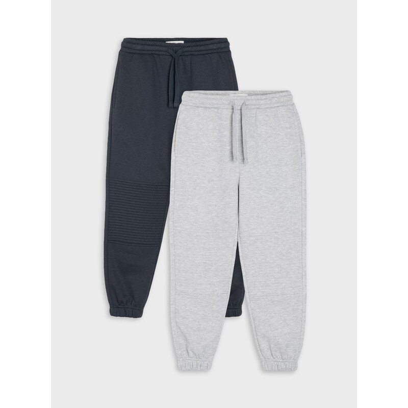 Sinsay - 2pack volných teplákových kalhot jogger - šedá