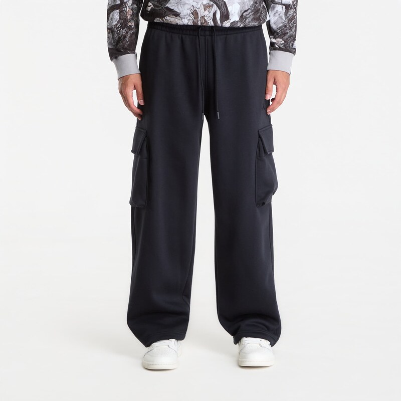 Tepláky Jordan Brooklyn Mens Oversized Fleece Cargo Pants Black/