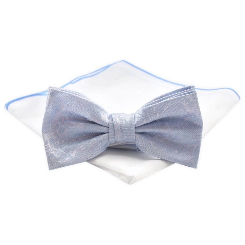 Elegantní světle modrý pánský motýlek