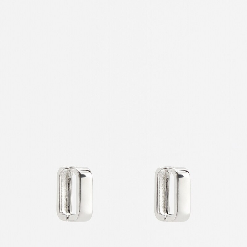 Reserved - Visací náušnice - stříbrná