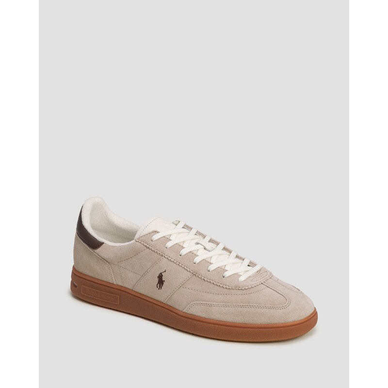 Pánské Béžové Kožené Tenisky Polo Ralph Lauren