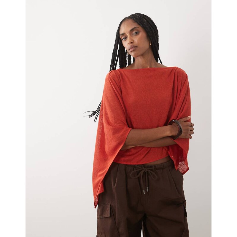 ASOS DESIGN cape top in red