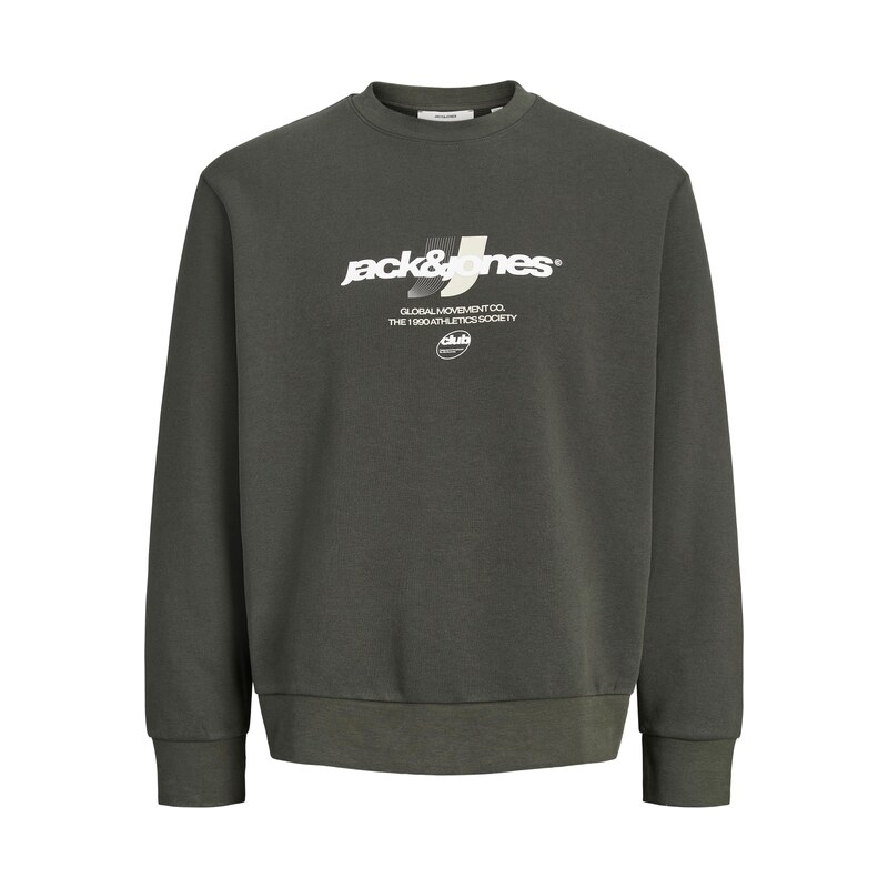 JACK & JONES Sportovní mikina JCOCLUB BRANDING barvy bláta /