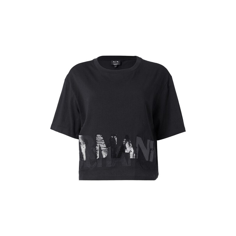 ARMANI EXCHANGE Tričko černá
