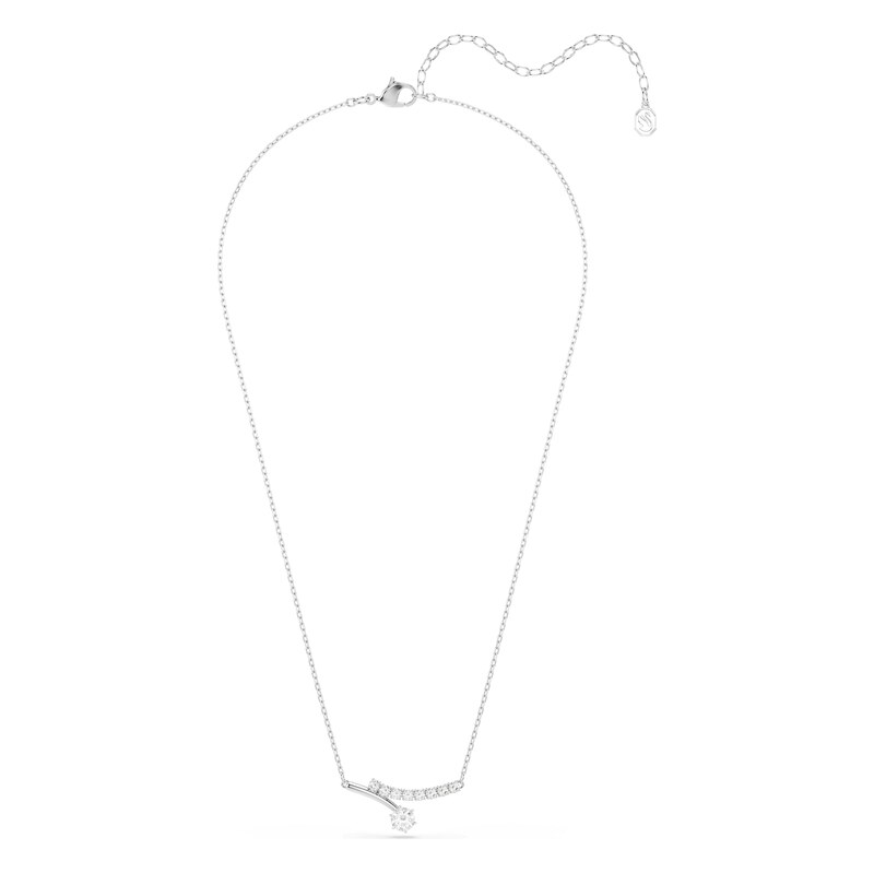Swarovski Řetízek MATRIX stříbrná / bílá