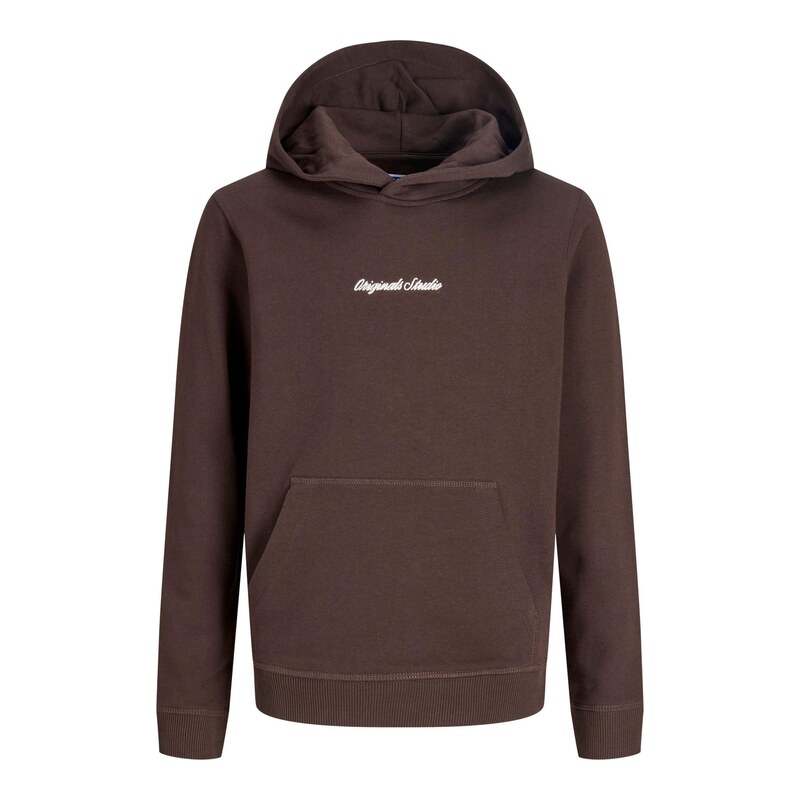 Jack & Jones Junior Mikina JORNorrebro čokoládová / bílá