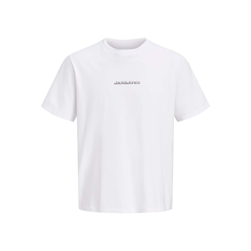 JACK & JONES Tričko JCOECHO meruňková / černá / bílá