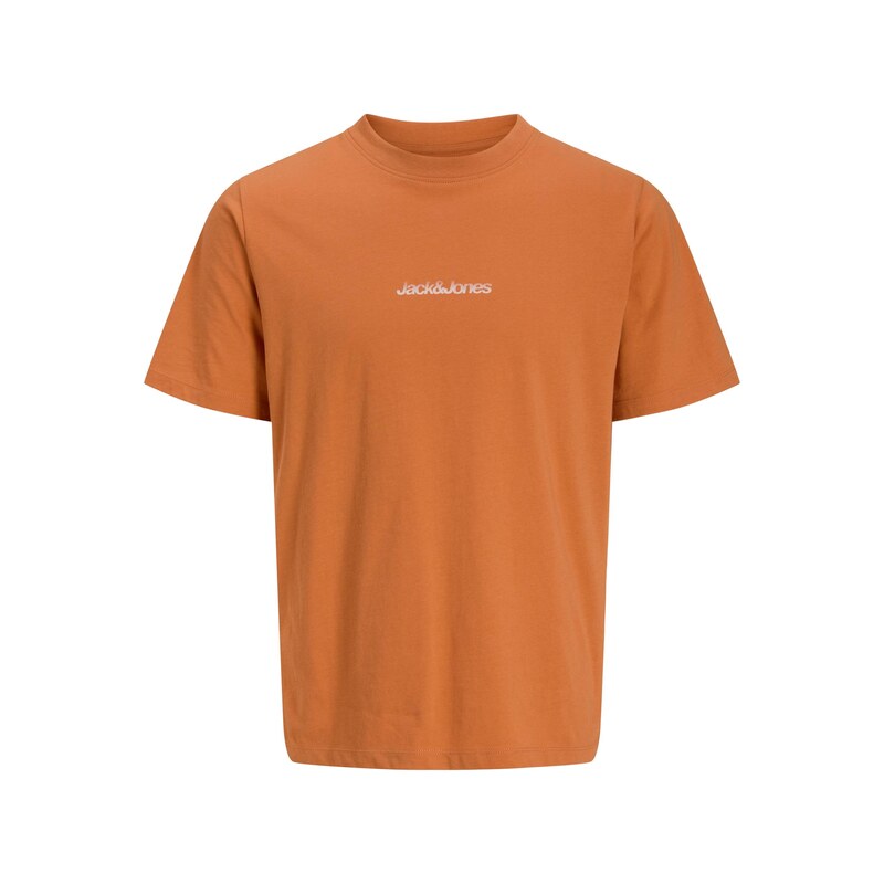 JACK & JONES Tričko JCOECHO oranžová / černá / bílá