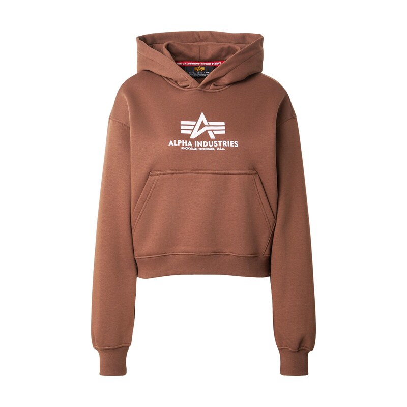 ALPHA INDUSTRIES Mikina umbra / pastelově růžová